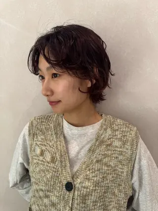 ショート Mon/ショート/パ ーマのヘアスタイル