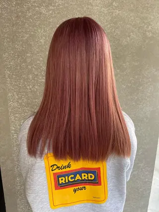 セミロング 韓国式パーマ🔥 ブリーチ🔥TOMOのヘアスタイル