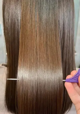 ミディアム カラー Kvell&Co.所属・ハイトーン カラーのヘアスタイル