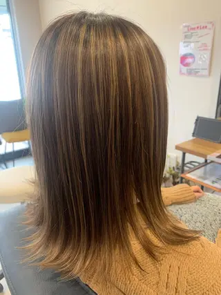 ミディアム カラー hair & spa Nalu所属・hair & spa Naluのヘアスタイル
