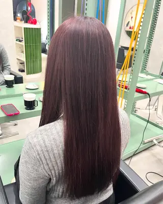 ロング カラー 暖色ハイトーン特化 🥇Mioのヘアスタイル