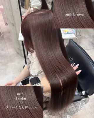 ロング カラー 🐰🎀透明感カラー yuzuka🎀🐰のヘアスタイル