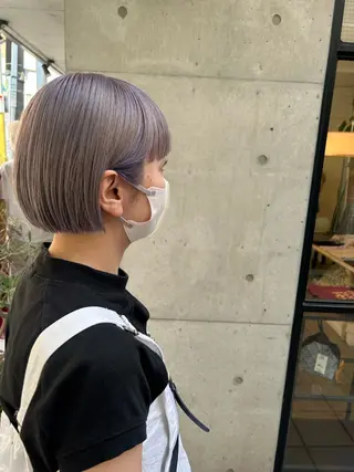 ショート カラー ハイライトカラー/シ ョート/佐々木恵のヘアスタイル