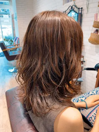 ミディアム パーマ Blossom大塚 ディレクター永野のヘアスタイル