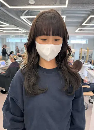セミロング ✨ブリーチ/顔周り レイヤー¦YUKA✨のヘアスタイル