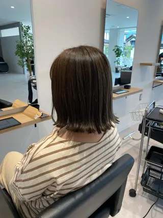 ミディアム カラー Hair Ange伊達店所属・山口 美緒のヘアスタイル