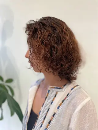 パーマ 富澤あゆみ/髪質改善 /レイヤーカットのヘアスタイル