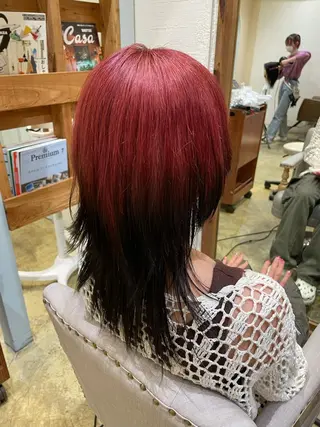 セミロング カラー 🌱ぱっつとボブカ ット🌱/Ryotaのヘアスタイル