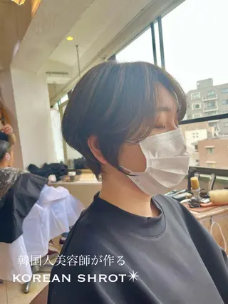 ショート 本場の韓国ヘア 🇰🇷チ・ヨンジュのヘアスタイル