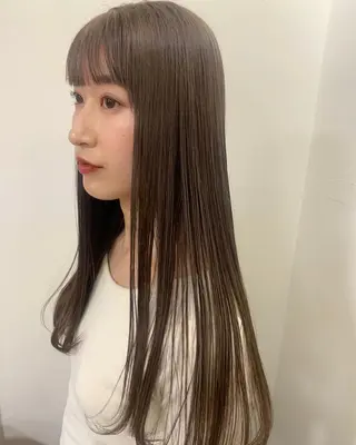 ロング まろやか透明感カラー ♡MANAのヘアスタイル