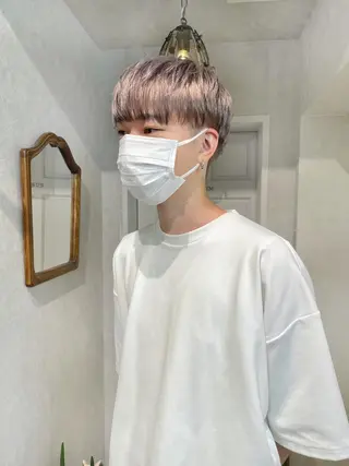 カラー スミレ /メンズ /コーンロウのヘアスタイル