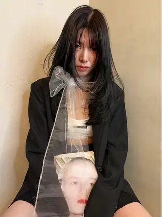 ロング 蘭々/レイヤーカット /ナチュラルヘアのヘアスタイル