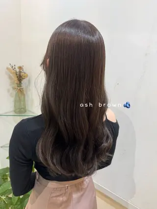 ロング カラー 透明感カラー🧁🩰 🫧仲松良菜🎀のヘアスタイル