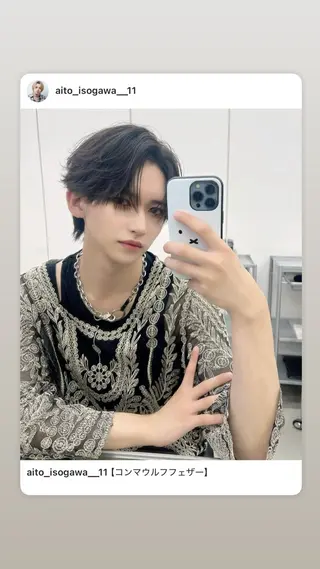 ショート メンズ 五十川 優歩のヘアスタイル