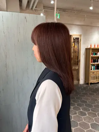 セミロング 艶カラー🌟 kanonのヘアスタイル