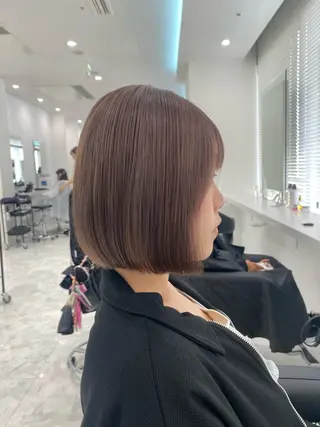 ショート カラー ✨透明感、艶髪ヘア✨ 韓国ヘア特化💖のヘアスタイル