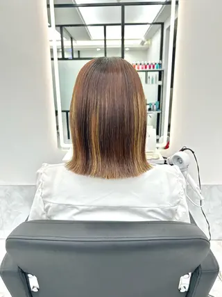 ミディアム F.所属・miku 🍑髪質改善サロンのヘアスタイル