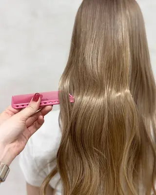 ロング カラー 杉田 涼のヘアスタイル