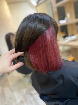 ミディアム カラー ヨシダ フミノリのヘアスタイル