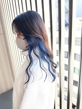 ロング カラー 【デザインカラー】 【ボブ】登戸澤田淳平のヘアスタイル
