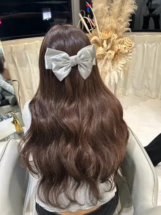 ロング 心斎橋ヘアカラー ブリーチmarinaのヘアスタイル