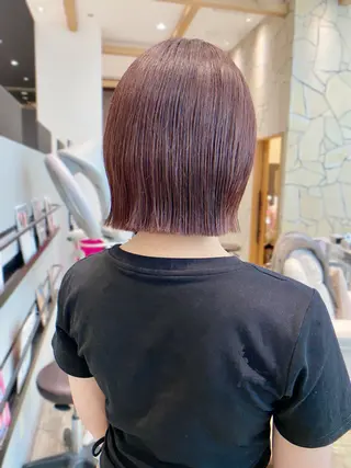 ショート カラー 【ボブ職人】天王寺 韓国ボブ/顔周りのヘアスタイル