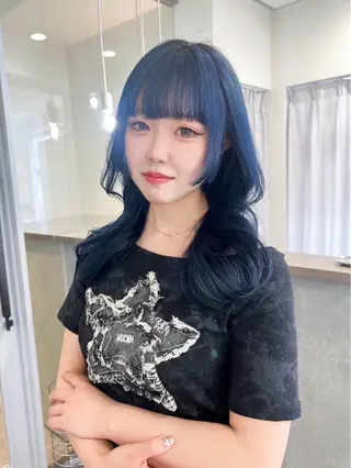 ロング カラー Elsa エルサのヘアスタイル