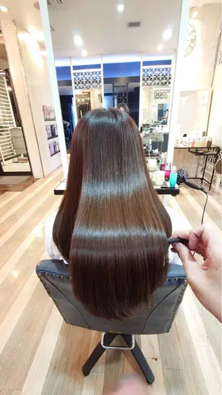 セミロング カラー 長濱 奏のヘアスタイル