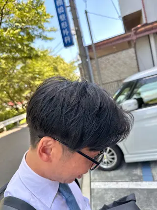 ショート パーマ メンズ CLALA瀬田店 やまもとまさたかのヘアスタイル