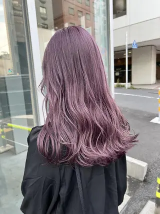 ロング カラー ハイトーン🤍ブロン ド🤍MISAKIのヘアスタイル