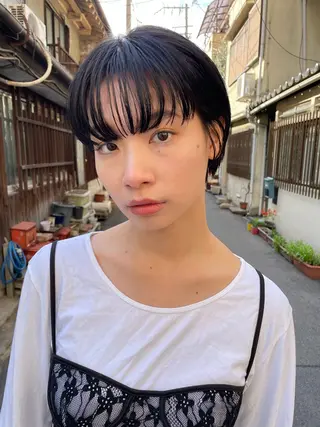 ミディアム カラー パーマ ヘアアレンジ メンズ tatsumi/ボブ ウルフ/レイヤーのヘアスタイル