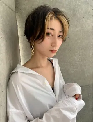 ショート 似合わせショート 森岡俊亮のヘアスタイル