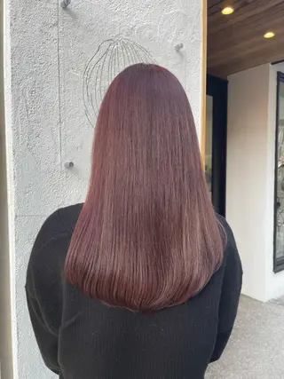 ロング カラー 藤井 廉のヘアスタイル