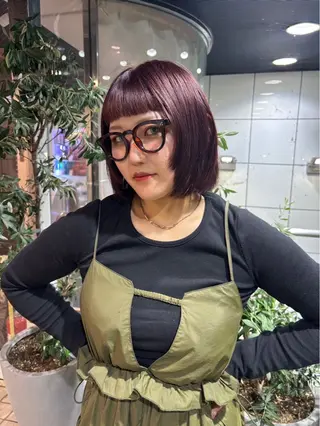 カラー レイヤー/ボブ /メンズ🪩KAYOのヘアスタイル