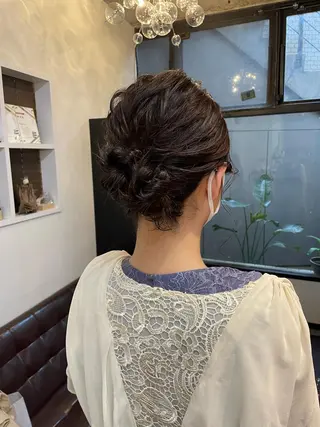 ミディアム ヘアアレンジ Stir maison[ステアメゾン]所属・layer cut /MIKUのヘアスタイル