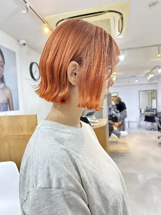 ショート 🌈扱いやすいボブ× ブリーチ🌈TAMEのヘアスタイル