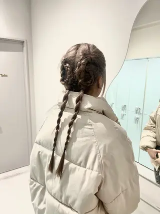 カラー ヘアアレンジ GEM/ hinanaのヘアスタイル