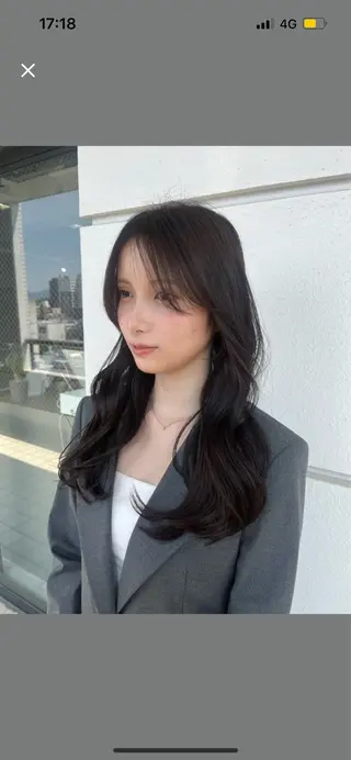ロング 髪質改善×韓国ヘア 🫧天神美容室のヘアスタイル