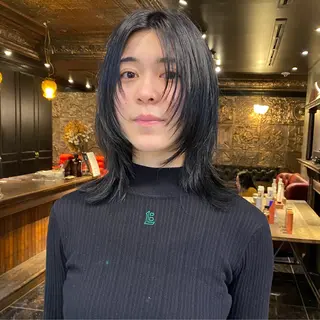 ミディアム カラー ◽️モードヘア◽️ SHOUTOのヘアスタイル