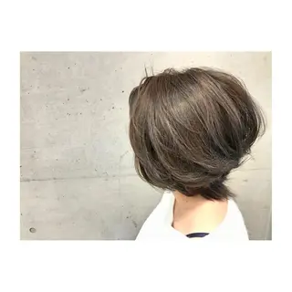 ショート カラー 大栗 佑也  髪質改善のヘアスタイル