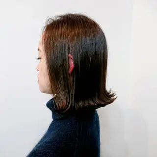 ミディアム カラー little×PORTO 元町所属・Topstylist ゆきこのヘアスタイル