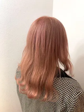 セミロング カラー Beleza 渋谷所属・Kazusa/渋谷/ エクステ/ハイトーンのヘアスタイル
