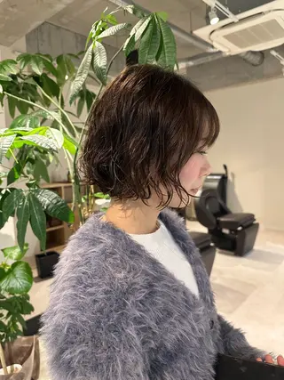 ショート パーマ シェアサロンコネクト所属・Chiho/ 博多/大人かわいいのヘアスタイル