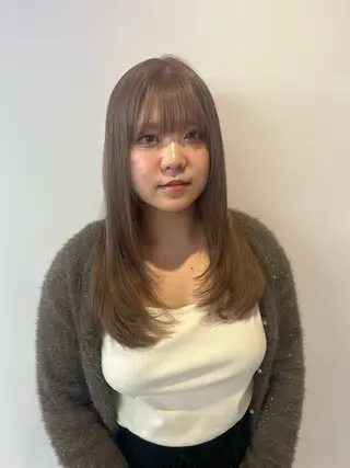 セミロング ✨パーマ×ハイトーン Futo✨のヘアスタイル