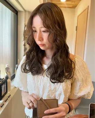 ロング カラー トレンドと似合わせ/ マンツーマン/西上楓のヘアスタイル