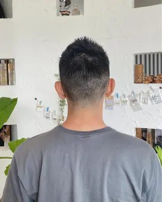 ショート カラー パーマ ヘアアレンジ メンズ 美容室 ソンリエのヘアスタイル