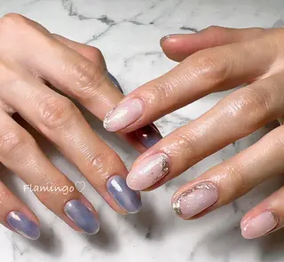 ネイル 40代からの爪を守る ×ケア重視サロン♡のネイルデザイン