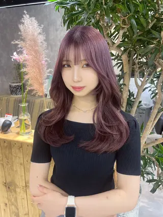 ロング カラー 宮城 ほのかのヘアスタイル