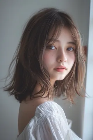 ミディアム カラー ヘアアレンジ ☀️Luana☀️ 公式/大通のヘアスタイル