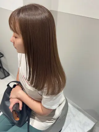セミロング 韓国モテhair🍑 momoのヘアスタイル